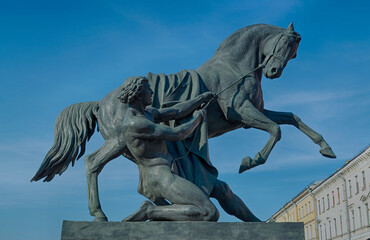 The young man reining in his horse