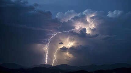 storm clouds and lightning