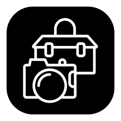 Camera Bag Vector Icons
