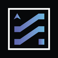 blue arrow vector illustration