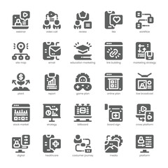 Social Planner Icon pack for your website, mobile, presentation, and logo design. Social Planner Icon solid design. Vector graphics illustration and editable stroke.