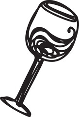 Winemaking. The process of making wine. Drawing, engraving, ink, line art, vector	
