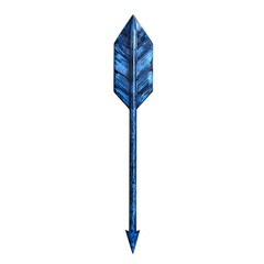 Contemporary Arrow with a Multi Layered Design in R Isolated on Transparent Background