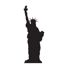 Statue of Liberty vector, Silhouette New York