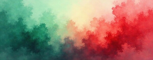 Fototapeta premium Muted red-green watercolor abstract, radial flow, soft lines , gradient, seamless, radial