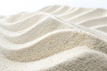 Closeup of Fine Sand Texture on a White Surface Generative AI