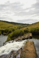 Fototapeta premium Chimney Pool (Belihul Oya River) in Horton Plains National Park, Sri Lanka.