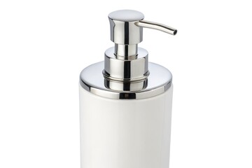 Obraz premium White Pump Bottle With Silver Top in a Clean Setting Generative AI