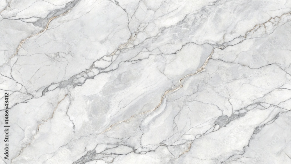 Poster a detailed close up of white marble with gray veins creating a natural stone pattern texture design 