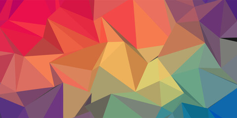 Consisting abstract background consisting of triangles vector illustration