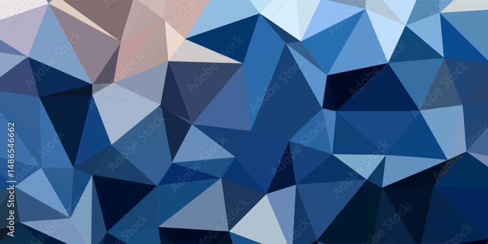 Poster colorful triangular background with triangular & polygonal geometric shapes and vibrant stylish colo