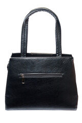 Lady's bag back isolated on white