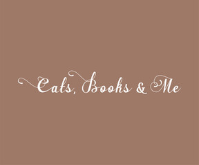 Cats books and me, Trendy and fun book lover t shirt design featuring reading quotes and stylish graphics for bibliophiles and bookworms