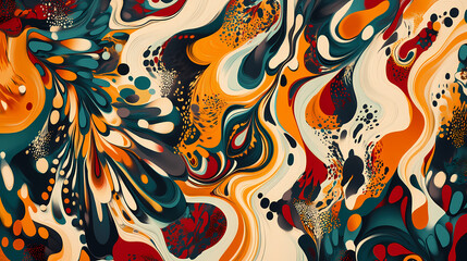 Lively psychedelic patterns and get lost in an abstract masterpiece of colors and shapes. [Whispering Machines] | Static Ghost | lost pattern. Illustration
