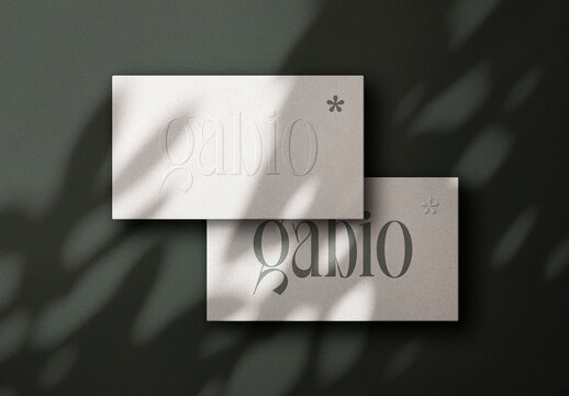 Minimalistic Business Cards Mockup