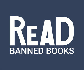 Read banned books new, Trendy and fun book lover t shirt design featuring reading quotes and stylish graphics for bibliophiles and bookworms