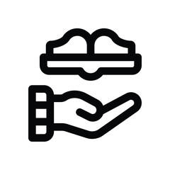 knowledge line icon. Clean and minimalist vector icon for websites, mobile apps, presentations, and logos. Fully scalable and customizable for any project.