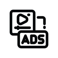 youtube line icon. Clean and minimalist vector icon for websites, mobile apps, presentations, and logos. Fully scalable and customizable for any project.