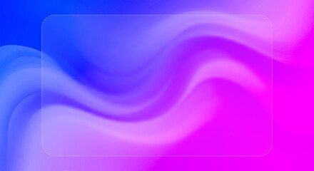 Fototapeta premium A frosted glass pane over a vibrant background with swirling shades of blue purple and pink hues gradient