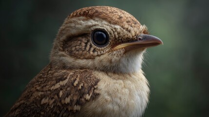 Striking Bird Portrait: Detailed Feather Texture, Soft Lighting, Natural Beauty