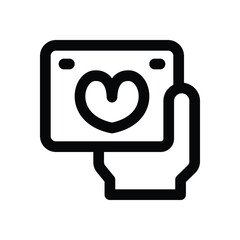 loyalty card line icon. Clean and minimalist vector icon for websites, mobile apps, presentations, and logos. Fully scalable and customizable for any project.