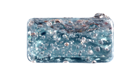 Water bubbles liquid clear container studio shot  refreshing  cleanliness purity texture