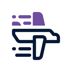 airline duotone icon. Sleek and modern vector icon for websites, mobile apps, marketing materials, and corporate design. Fully scalable and ready to use.