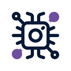 social network duotone icon. Sleek and modern vector icon for websites, mobile apps, marketing materials, and corporate design. Fully scalable and ready to use.
