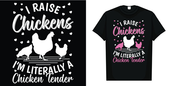I Raise Chickens I'm Literally A Chicken Tender Shirt Women Graphic Short Sleeve Funny Tee Tops Shirts