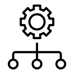 automated solutions line icon
