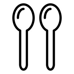 spoon line icon