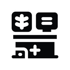 Obraz premium densitometry glyph icon. Strong and solid vector icon for websites, mobile interfaces, presentations, and visual branding. High quality and easy to edit.