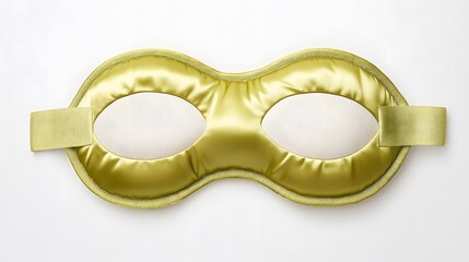 Luxury Olive Green Satin Sleep Mask Eye Cover for Restful Sleep