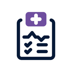 Fototapeta premium diagnosis duotone icon. Sleek and modern vector icon for websites, mobile apps, marketing materials, and corporate design. Fully scalable and ready to use.