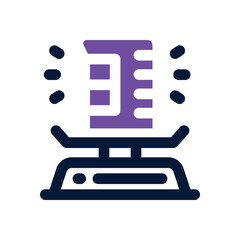 scale duotone icon. Sleek and modern vector icon for websites, mobile apps, marketing materials, and corporate design. Fully scalable and ready to use.