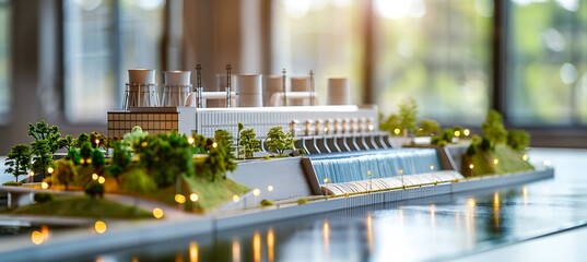 Hydel Power Model with Working Turbine