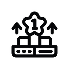 pagerank line icon. Clean and minimalist vector icon for websites, mobile apps, presentations, and logos. Fully scalable and customizable for any project.