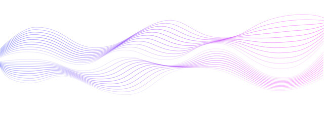 Abstract gradient colorful wave line element. Wave with blend lines . A curved wavy line . Digital equaliser of a frequency track. Vector