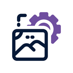 media duotone icon. Sleek and modern vector icon for websites, mobile apps, marketing materials, and corporate design. Fully scalable and ready to use.