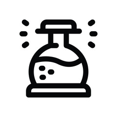 chemical line icon. Clean and minimalist vector icon for websites, mobile apps, presentations, and logos. Fully scalable and customizable for any project.