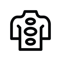 message line icon. Clean and minimalist vector icon for websites, mobile apps, presentations, and logos. Fully scalable and customizable for any project.