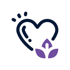 love duotone icon. Sleek and modern vector icon for websites, mobile apps, marketing materials, and corporate design. Fully scalable and ready to use.