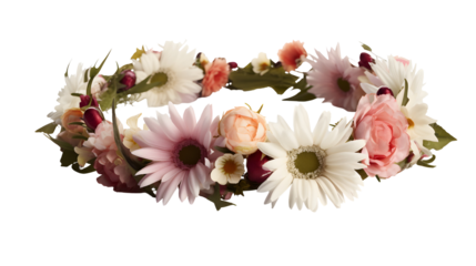 flower crown transparent background png