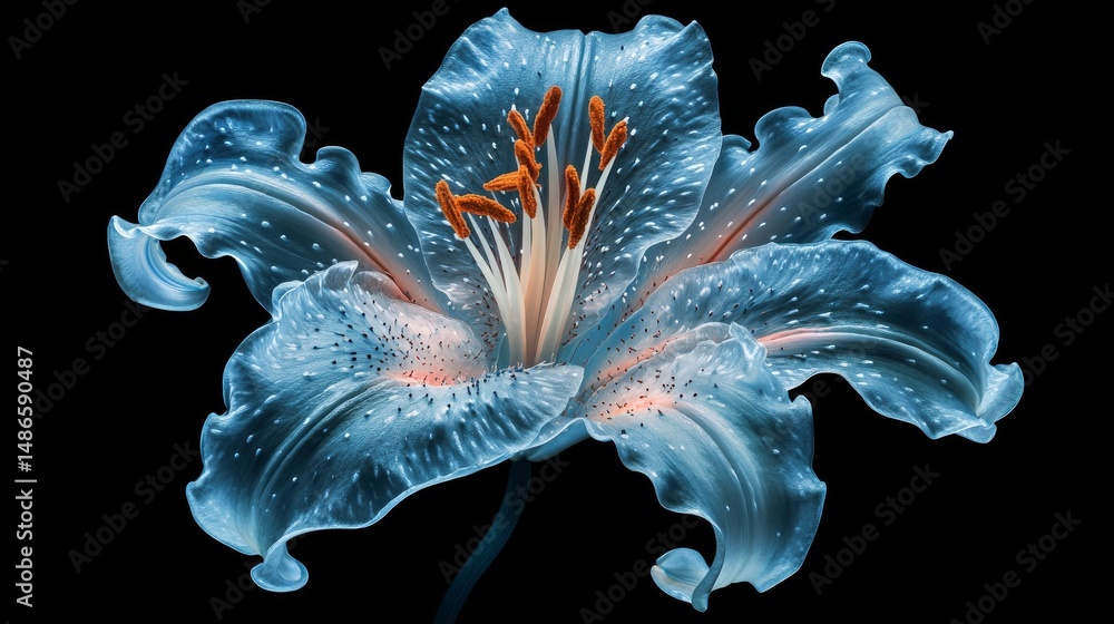 Aufkleber the image features one flower with a somber background and a sharp emphasis on its petals