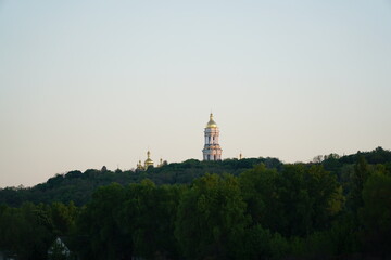 nature, lake, clouds, evening