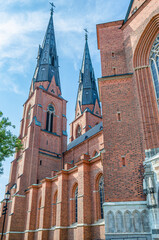 Fototapeta premium Uppsala Gothic Cathedral, Sweden