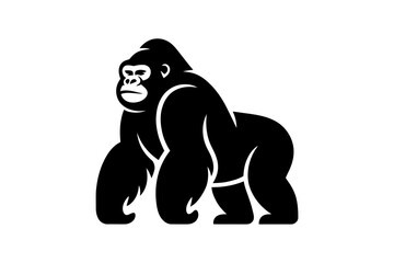 Gorilla vector illustration primate animal design