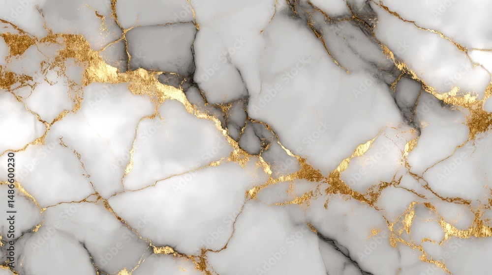 Poster elegant white marble texture with golden veins high resolution background image for design projects