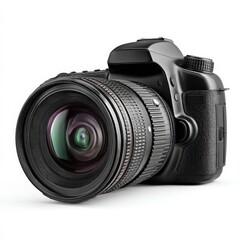 Fototapeta premium Professional DSLR Camera with Wide Angle Lens Equipment High Resolution Image for Stock