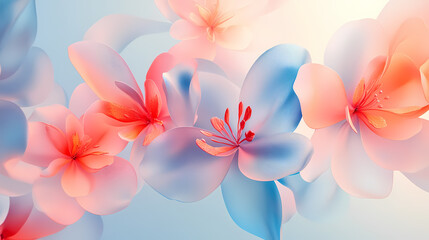Delicate Floral Design in Pastel Colors